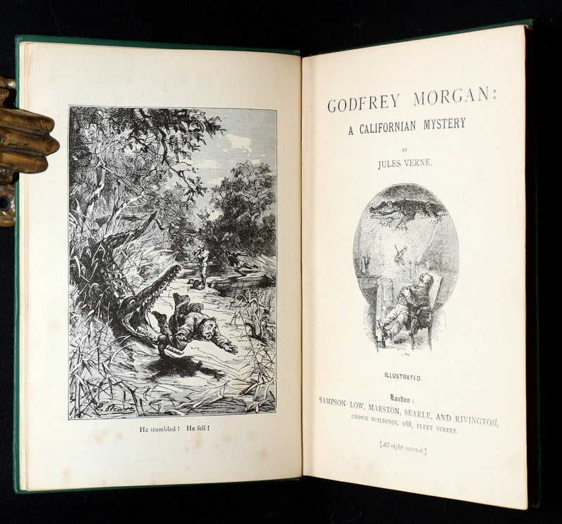 1885 Rare Book - Godfrey Morgan: A Californian Mystery by Jules Verne