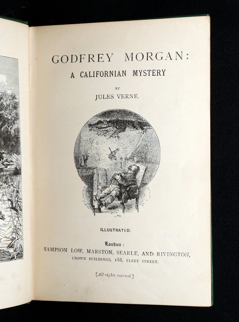 1885 Rare Book - Godfrey Morgan: A Californian Mystery by Jules Verne