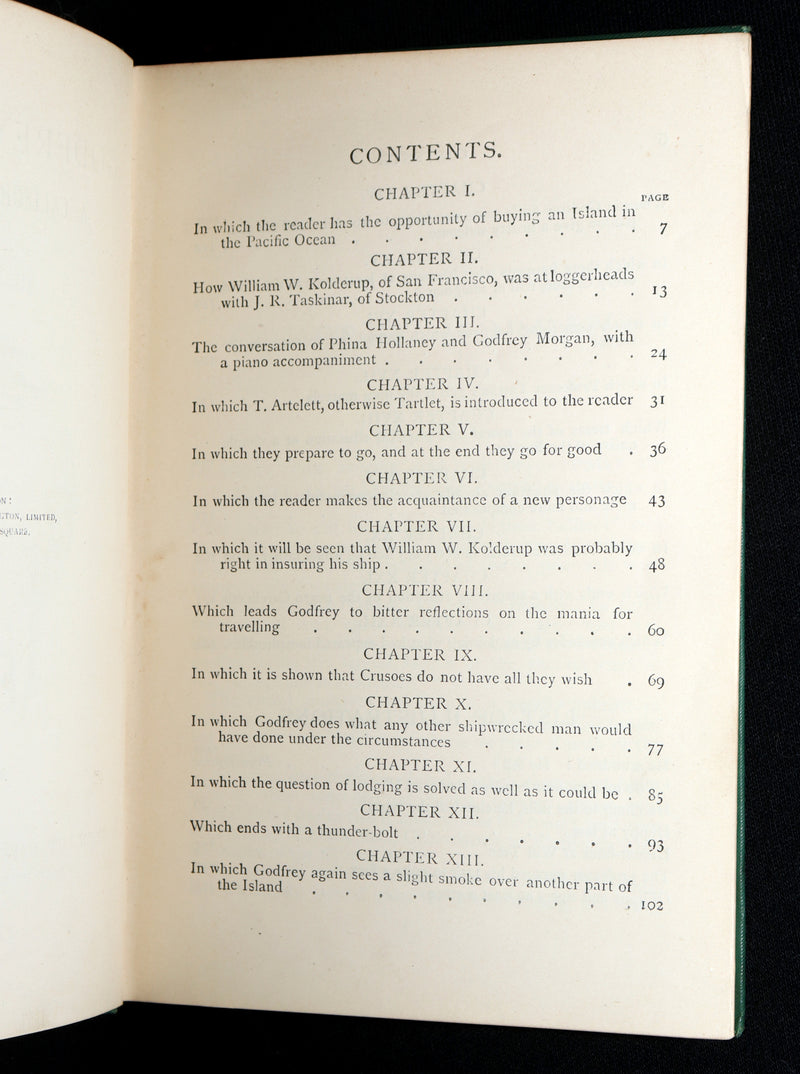 1885 Rare Book - Godfrey Morgan: A Californian Mystery by Jules Verne