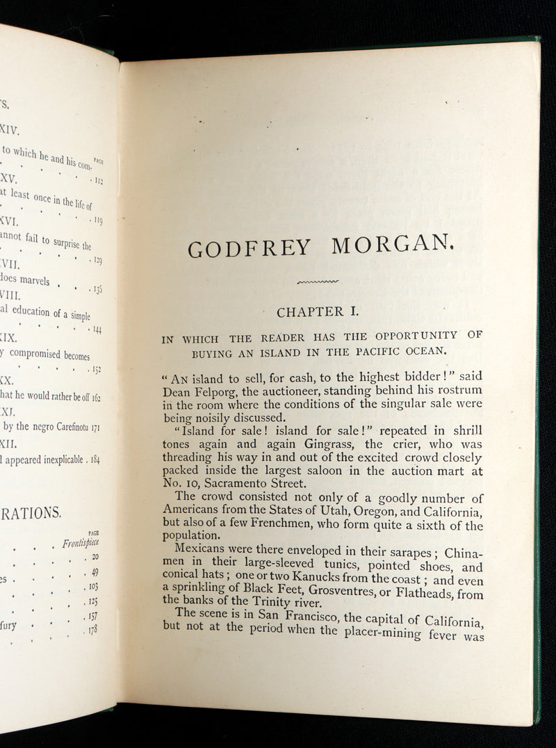 1885 Rare Book - Godfrey Morgan: A Californian Mystery by Jules Verne