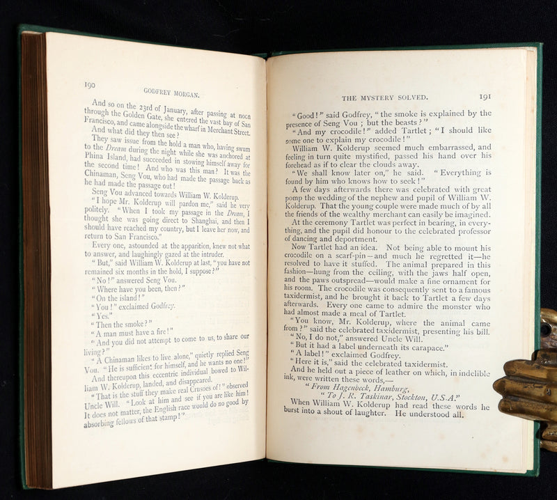 1885 Rare Book - Godfrey Morgan: A Californian Mystery by Jules Verne
