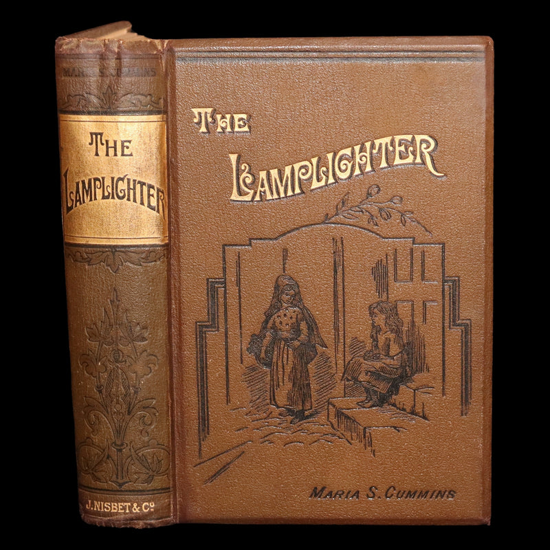 1880 Rare Victorian Book - The Lamplighter by Maria Susanna Cummins