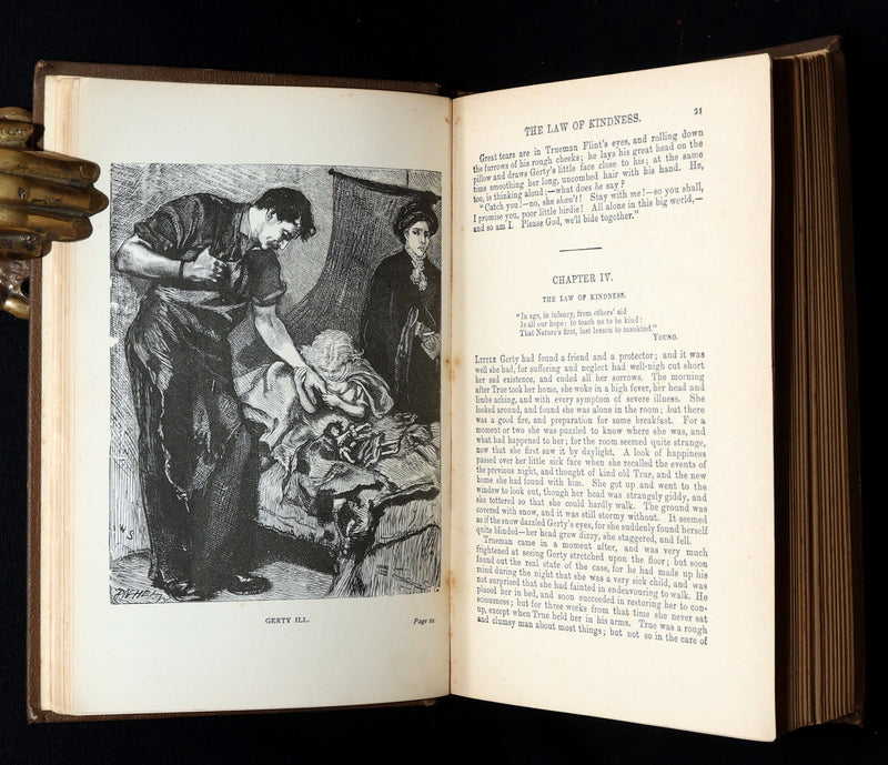 1880 Rare Victorian Book - The Lamplighter by Maria Susanna Cummins