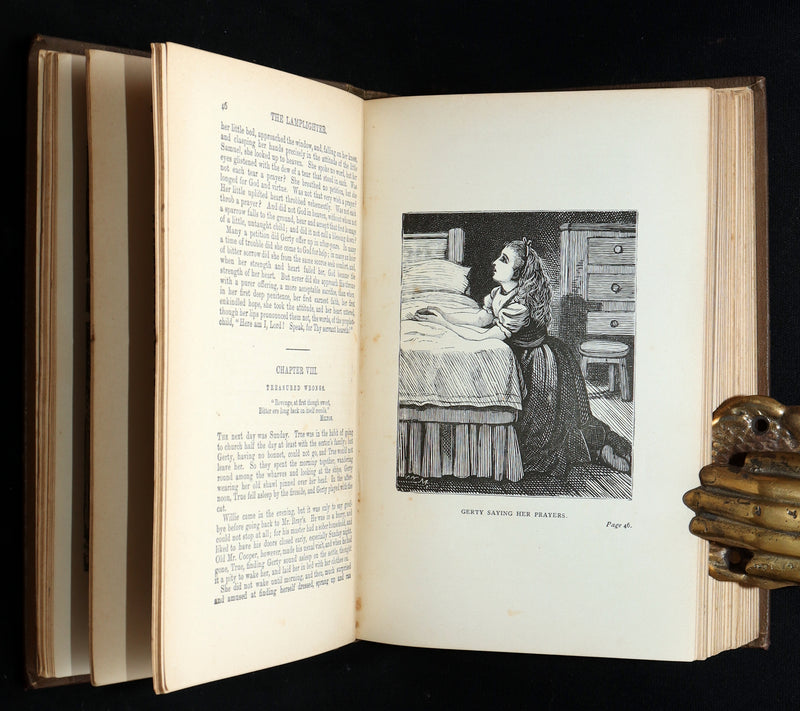 1880 Rare Victorian Book - The Lamplighter by Maria Susanna Cummins