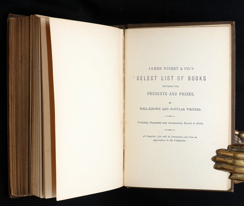 1880 Rare Victorian Book - The Lamplighter by Maria Susanna Cummins