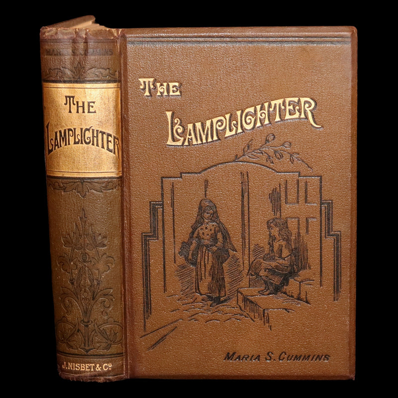 1880 Rare Victorian Book - The Lamplighter by Maria Susanna Cummins