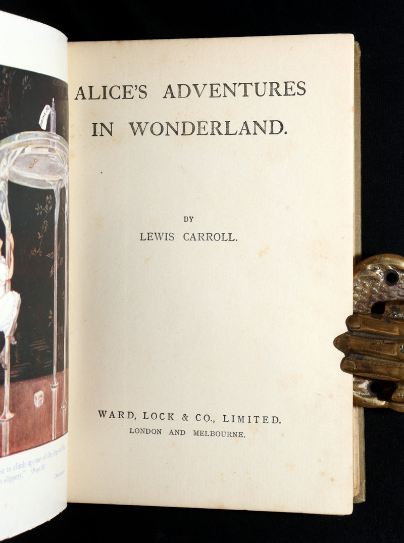 1920 Scarce Book - Alice's Adventures in Wonderland, frontis by Margaret Tarrant