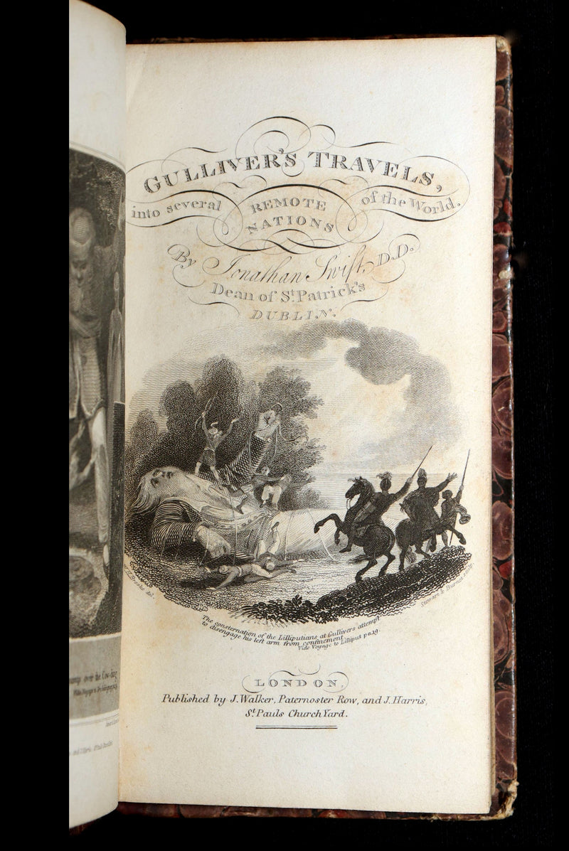 1808 Rare Book - Gulliver's Travels Into Several Remote Nations of the World