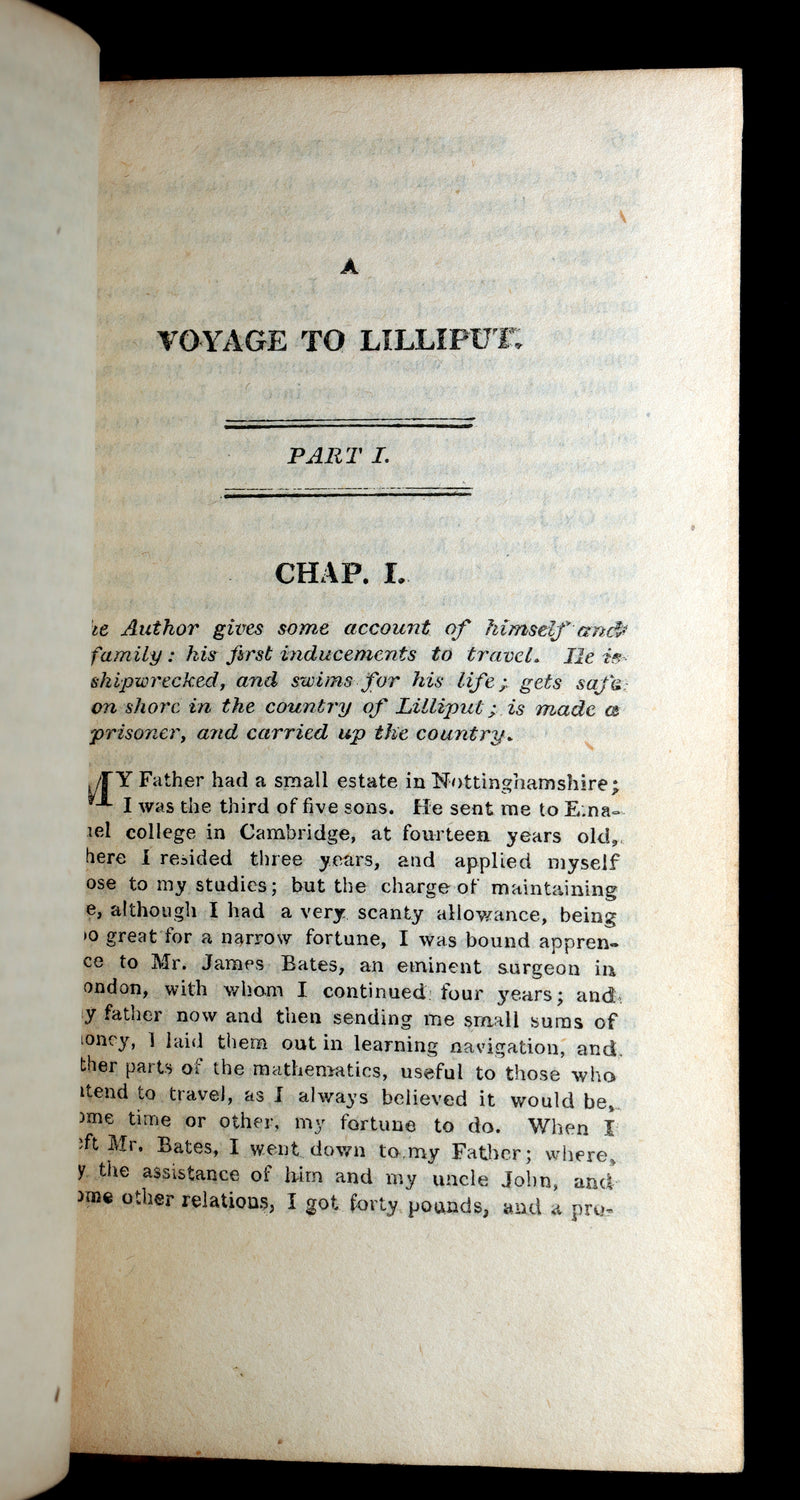 1808 Rare Book - Gulliver's Travels Into Several Remote Nations of the World