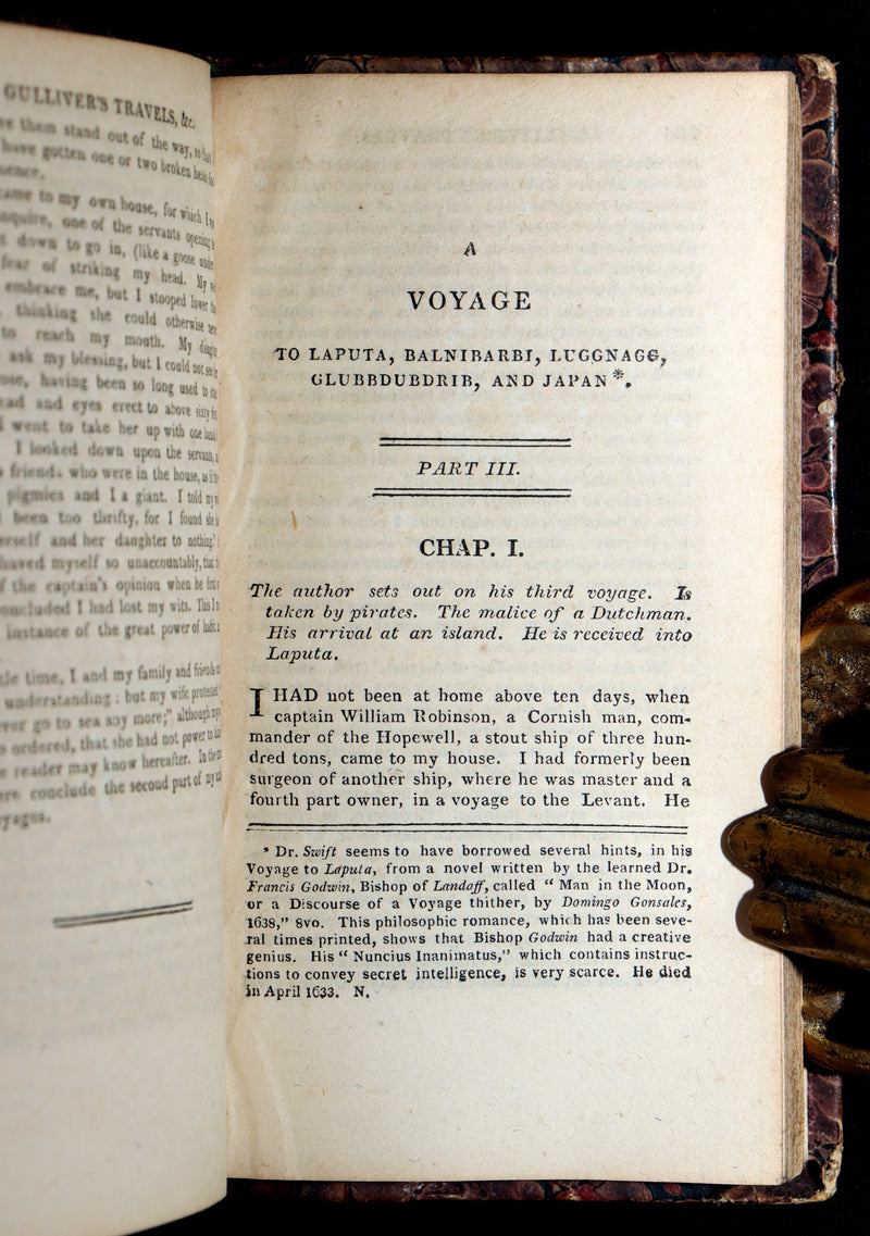 1808 Rare Book - Gulliver's Travels Into Several Remote Nations of the World