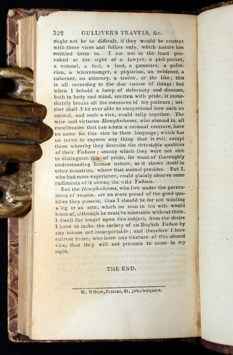 1808 Rare Book - Gulliver's Travels Into Several Remote Nations of the World