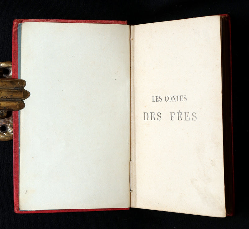 1890 Scarce Color French Book - Contes des Fees by Perrault, Fairy Tales
