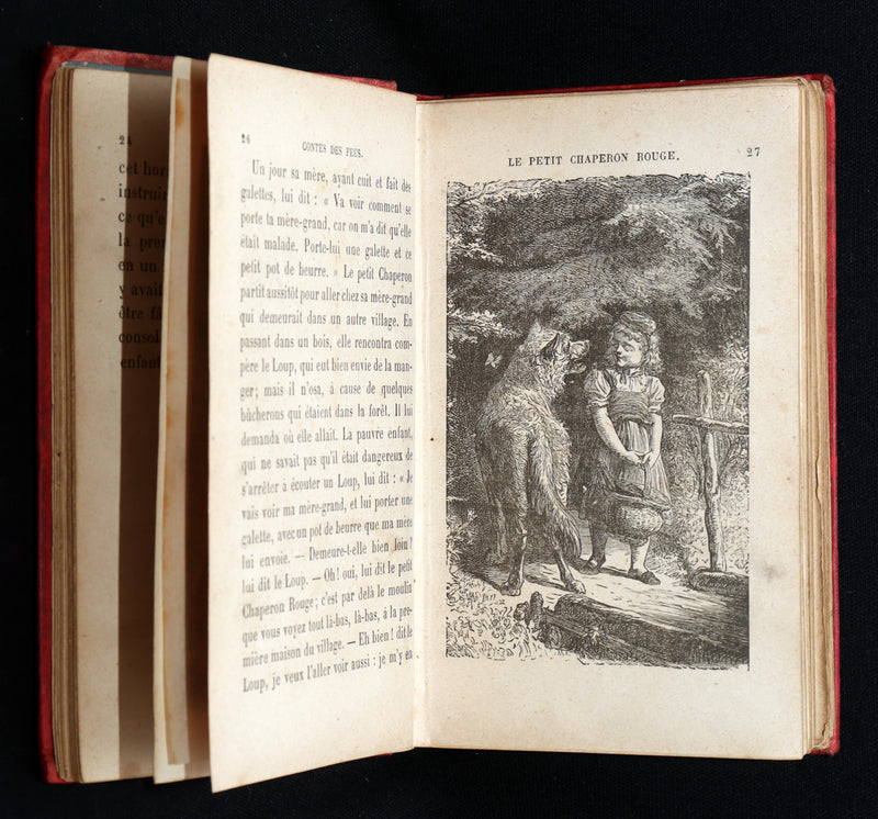 1890 Scarce Color French Book - Contes des Fees by Perrault, Fairy Tales