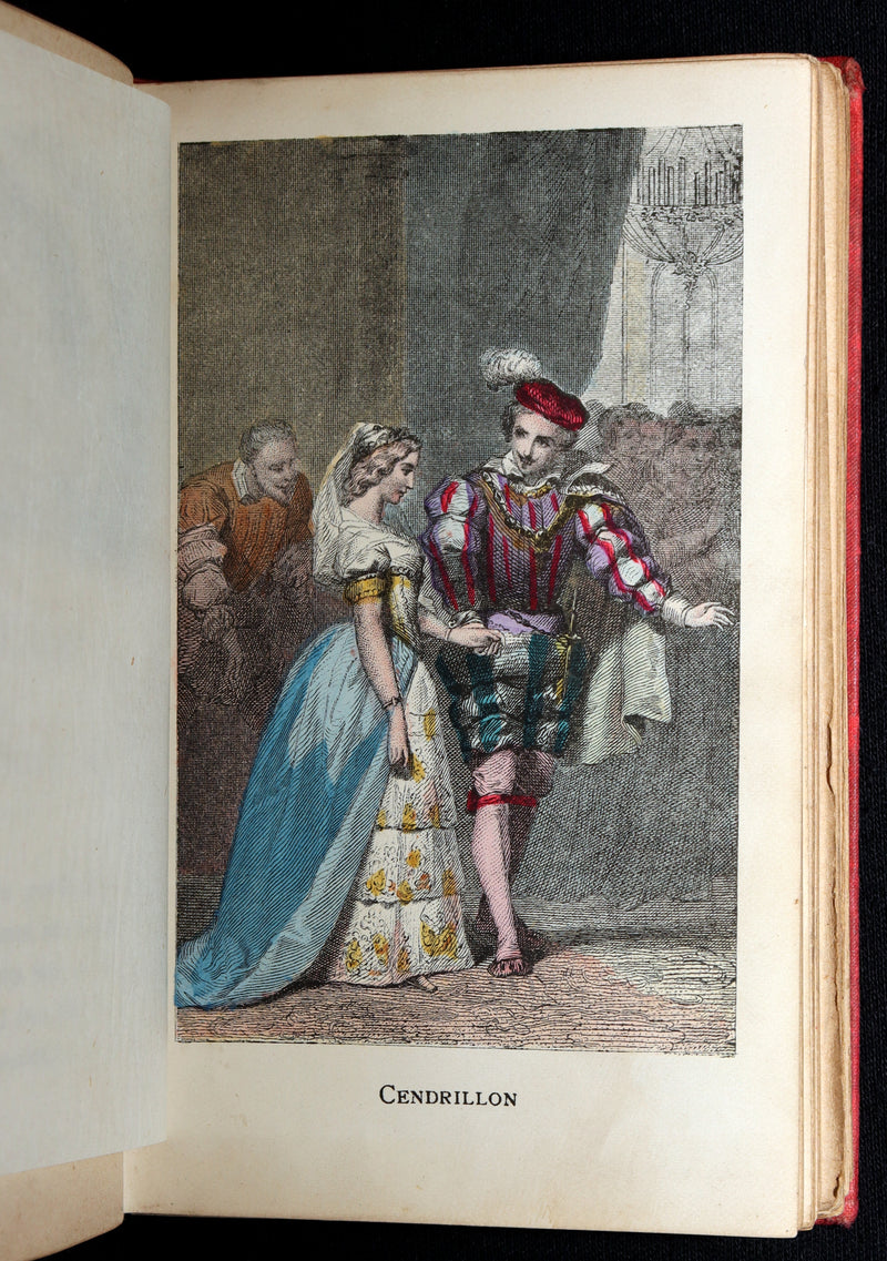 1890 Scarce Color French Book - Contes des Fees by Perrault, Fairy Tales
