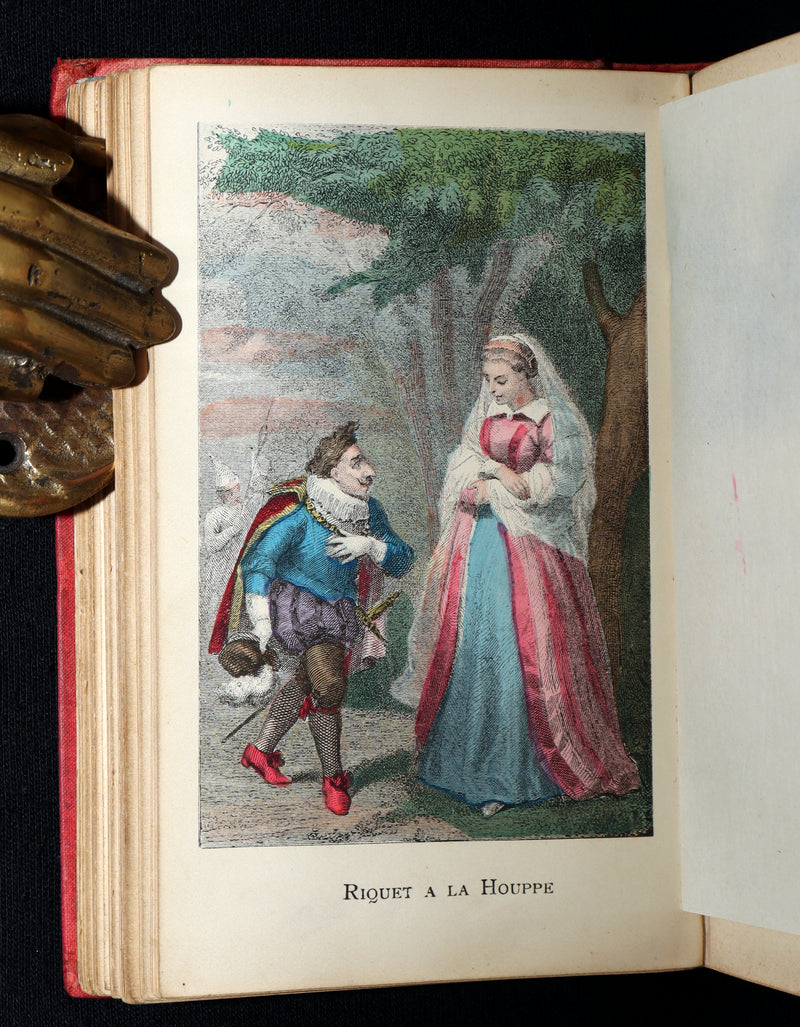 1890 Scarce Color French Book - Contes des Fees by Perrault, Fairy Tales