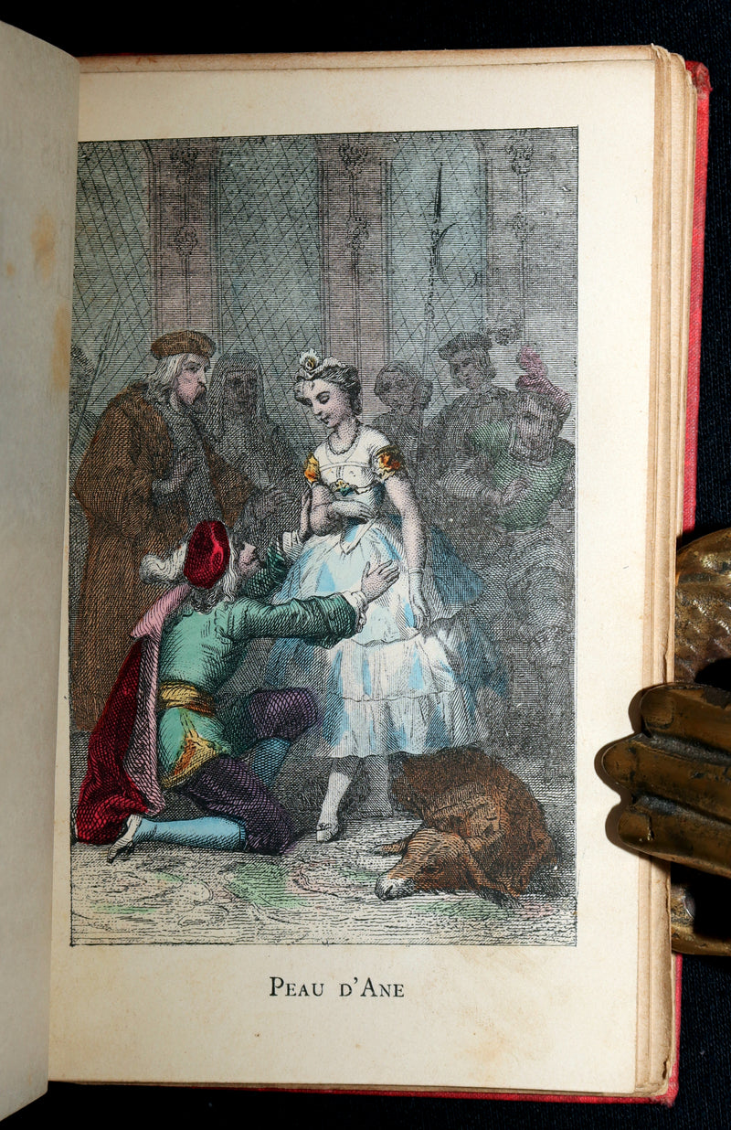 1890 Scarce Color French Book - Contes des Fees by Perrault, Fairy Tales