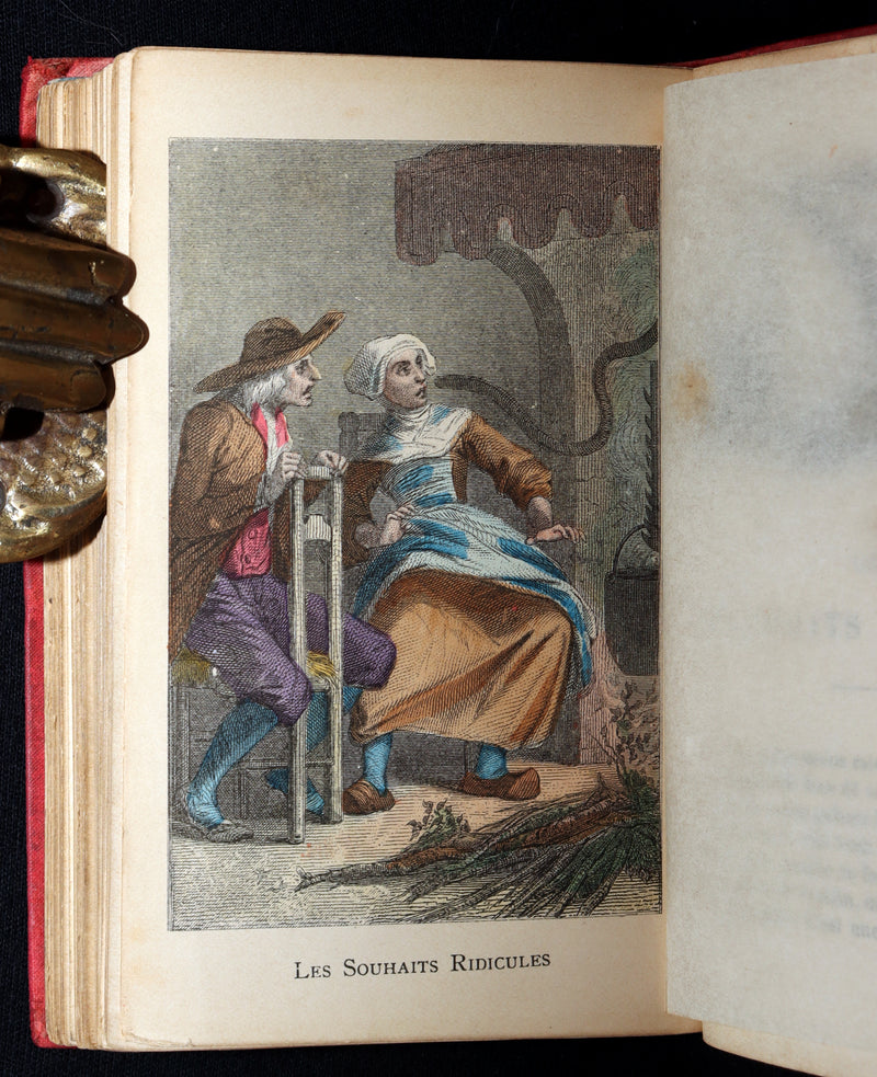 1890 Scarce Color French Book - Contes des Fees by Perrault, Fairy Tales