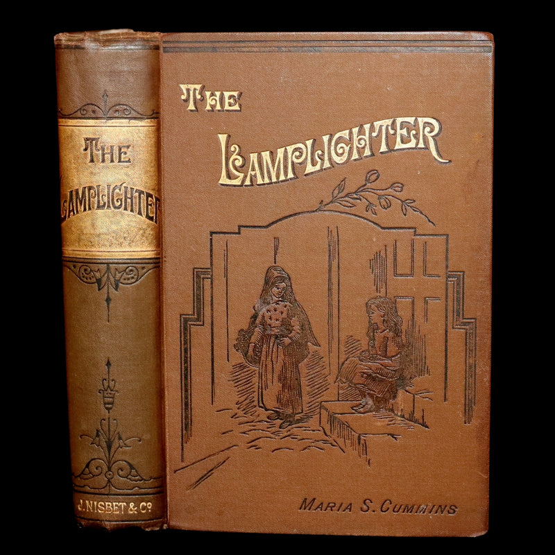 1880 Rare Victorian Book - The Lamplighter by Maria Susanna Cummins