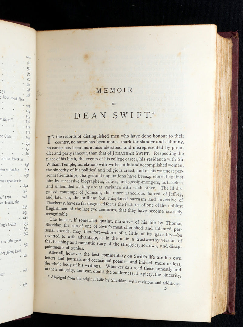 1876 Rare Book - Gulliver’s Travels and Others Works by Jonathan Swift