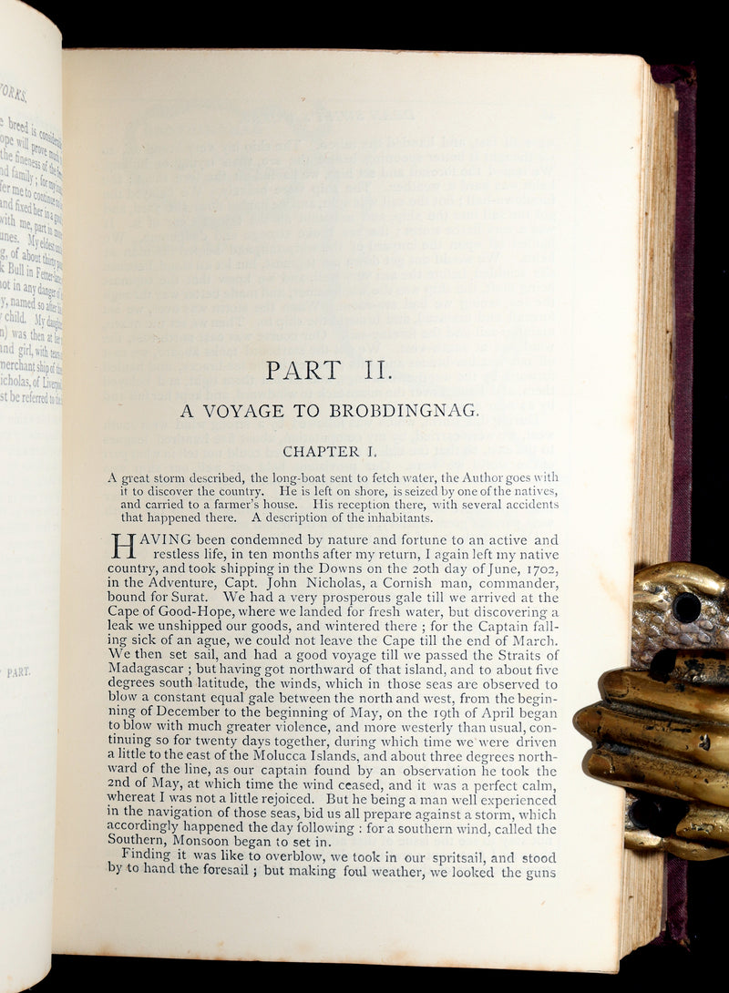 1876 Rare Book - Gulliver’s Travels and Others Works by Jonathan Swift