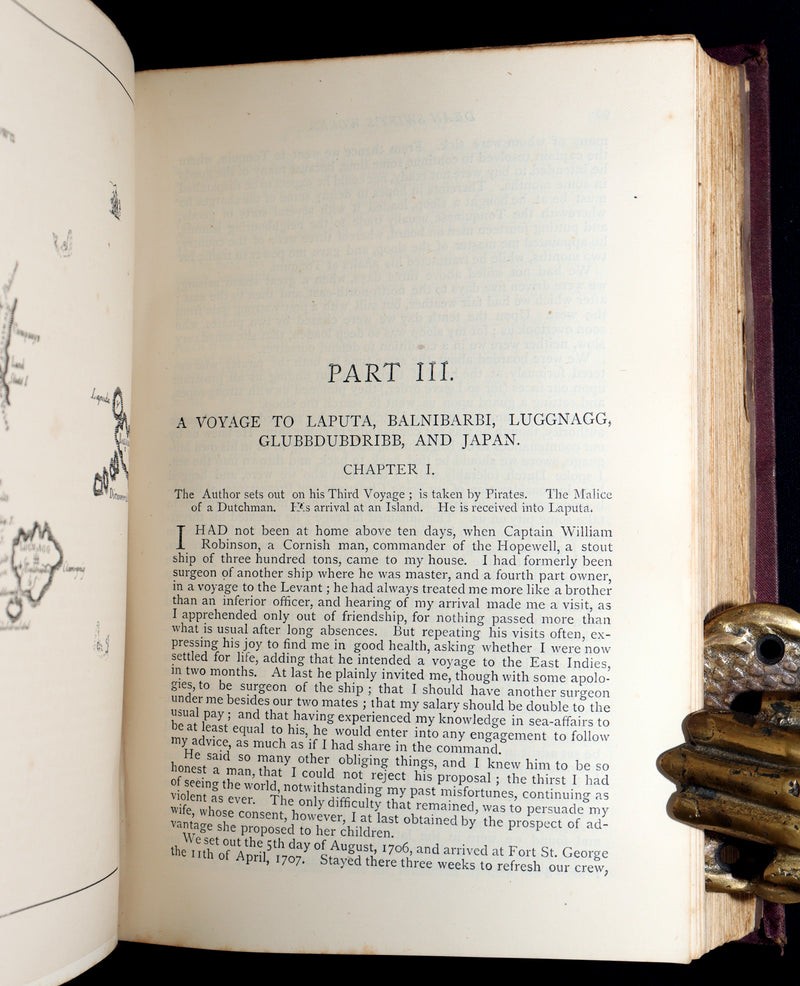 1876 Rare Book - Gulliver’s Travels and Others Works by Jonathan Swift