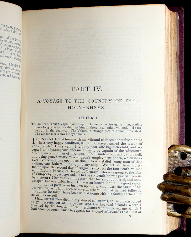 1876 Rare Book - Gulliver’s Travels and Others Works by Jonathan Swift