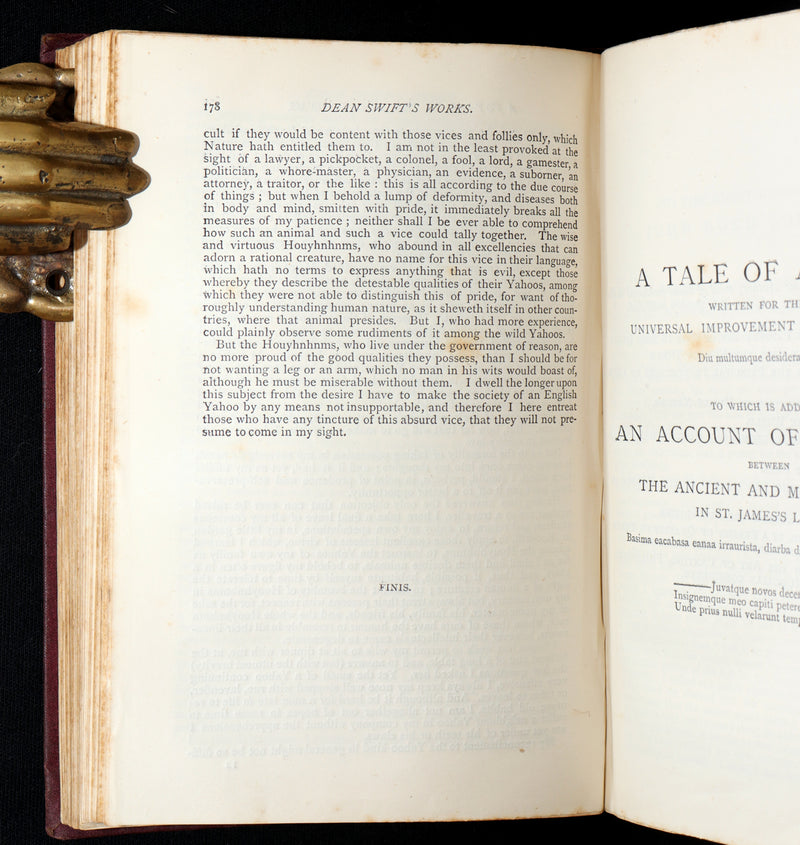 1876 Rare Book - Gulliver’s Travels and Others Works by Jonathan Swift