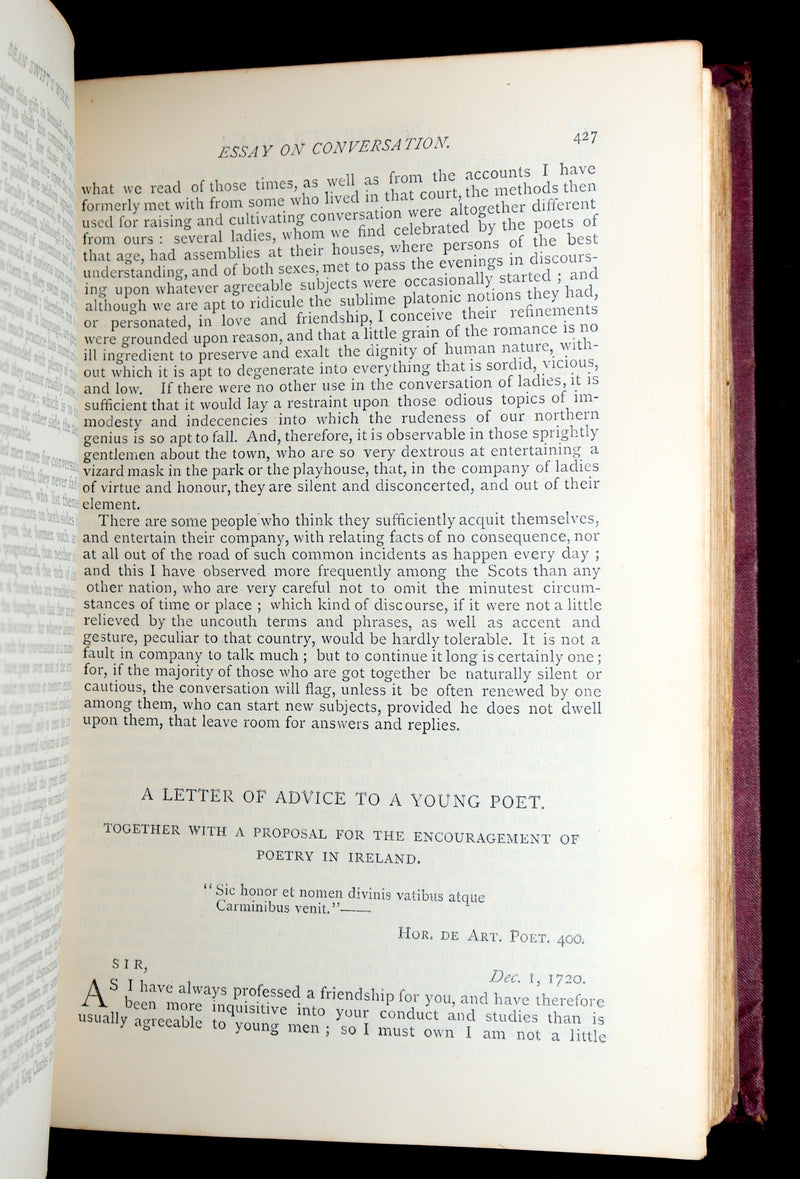 1876 Rare Book - Gulliver’s Travels and Others Works by Jonathan Swift