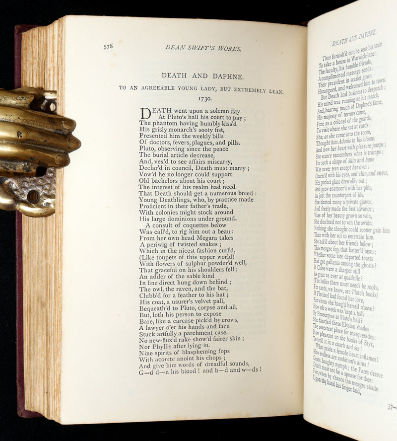 1876 Rare Book - Gulliver’s Travels and Others Works by Jonathan Swift