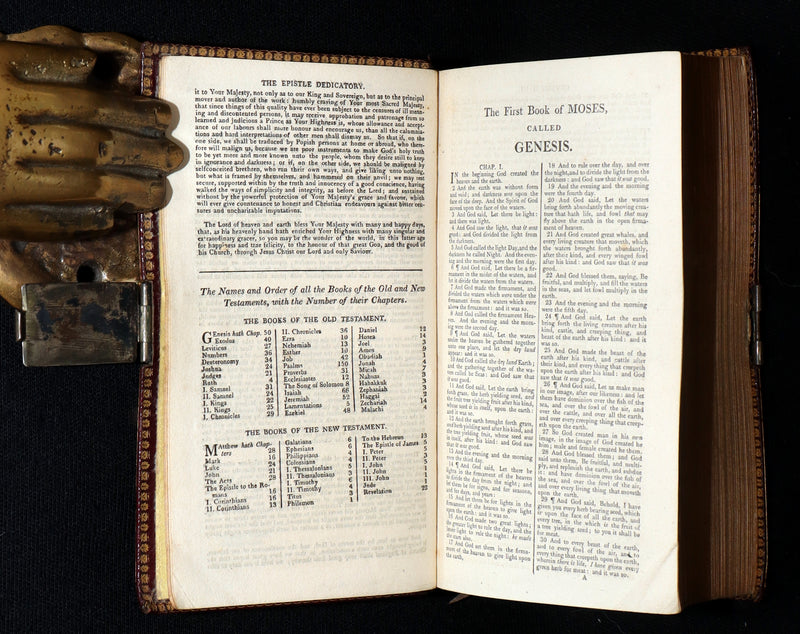 1814 Rare Book with Box- The Holy Bible Containing the Old Testament and the New