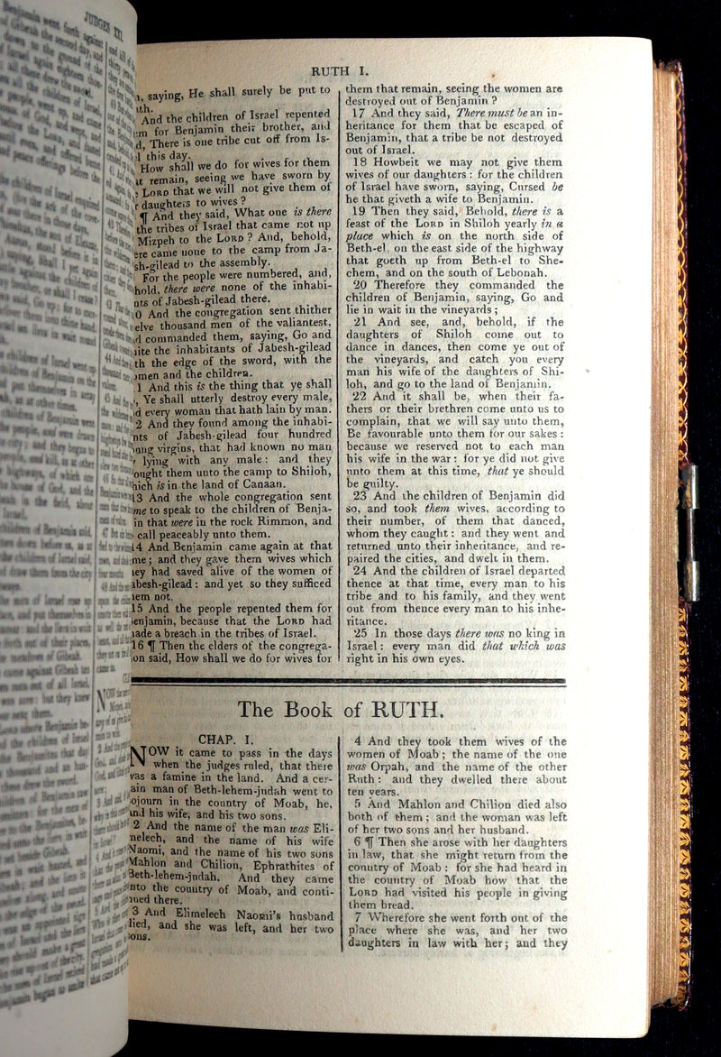 1814 Rare Book with Box- The Holy Bible Containing the Old Testament and the New