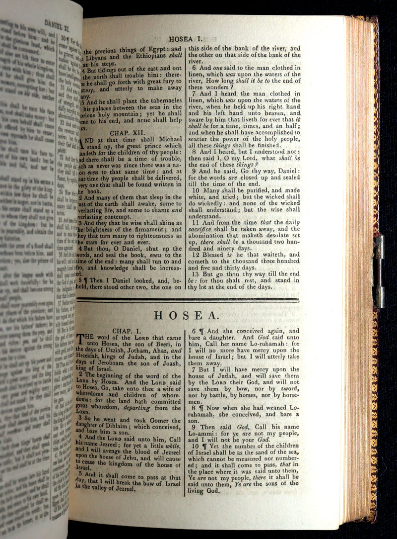 1814 Rare Book with Box- The Holy Bible Containing the Old Testament and the New