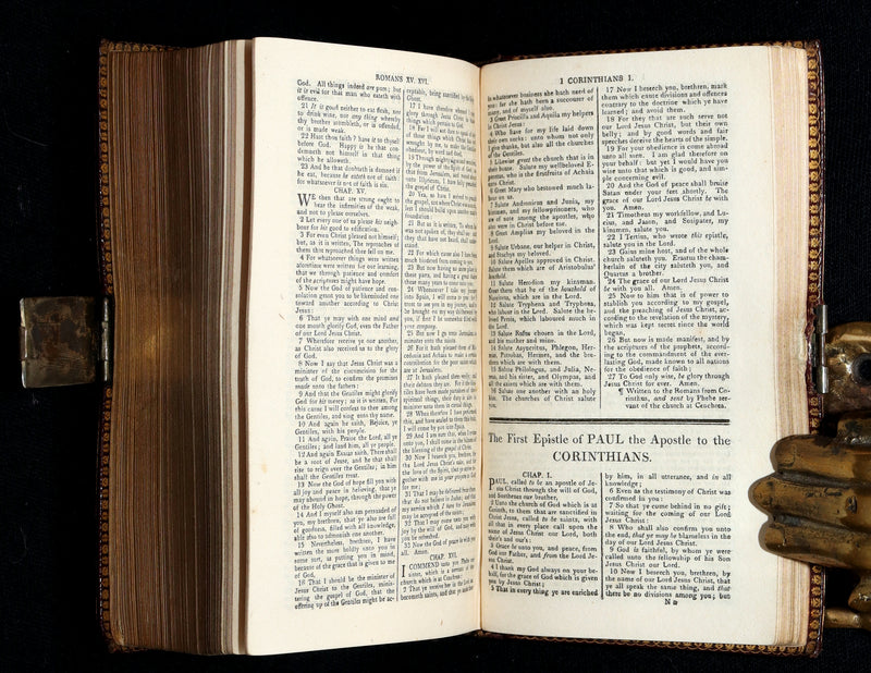 1814 Rare Book with Box- The Holy Bible Containing the Old Testament and the New