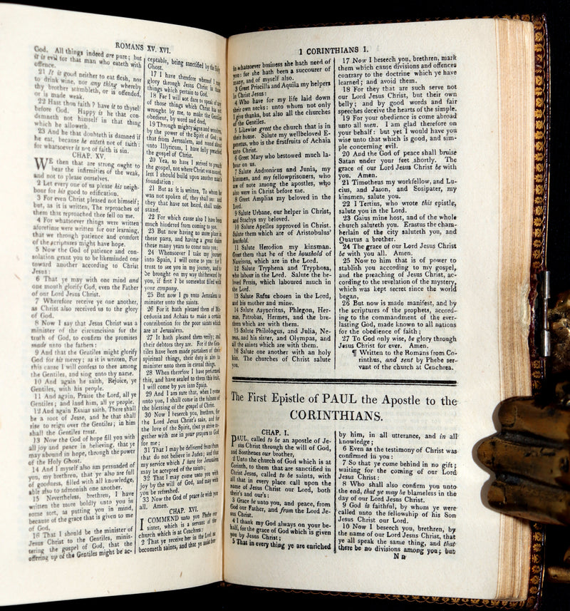 1814 Rare Book with Box- The Holy Bible Containing the Old Testament and the New