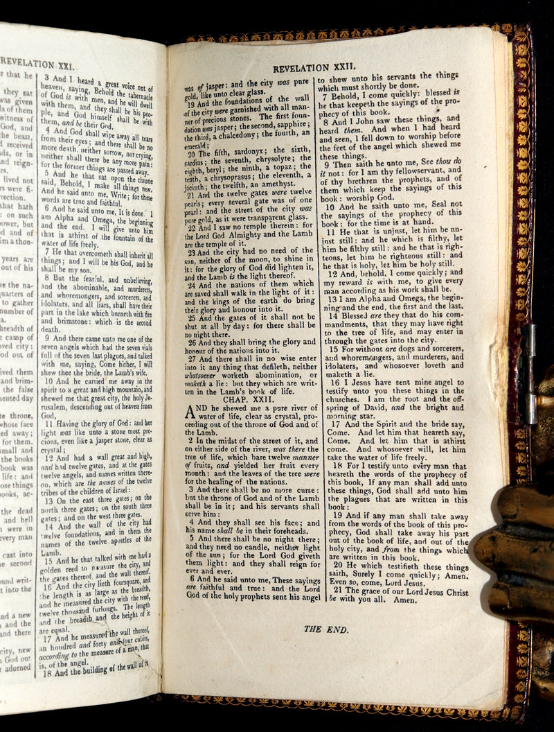 1814 Rare Book with Box- The Holy Bible Containing the Old Testament and the New