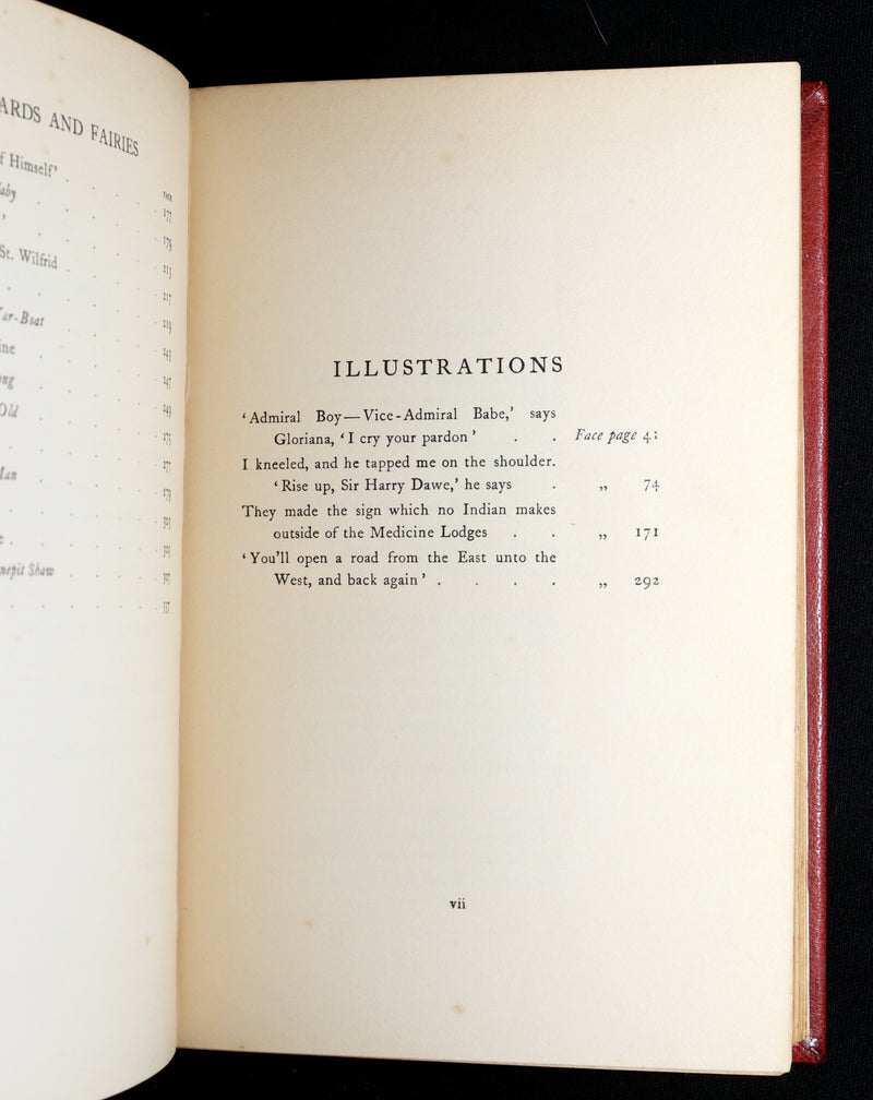 1910 Rare First Edition - Rewards and Fairies with IF poem by Rudyard Kipling