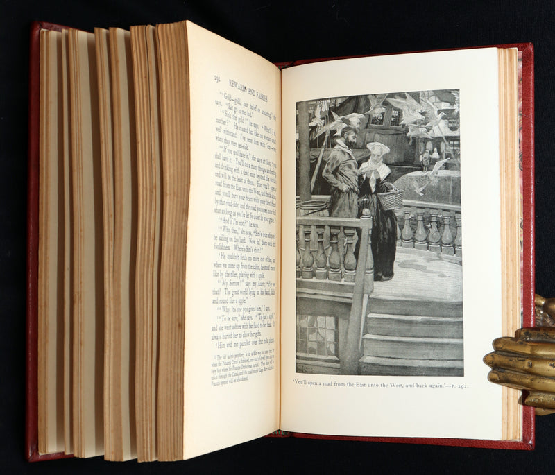 1910 Rare First Edition - Rewards and Fairies with IF poem by Rudyard Kipling
