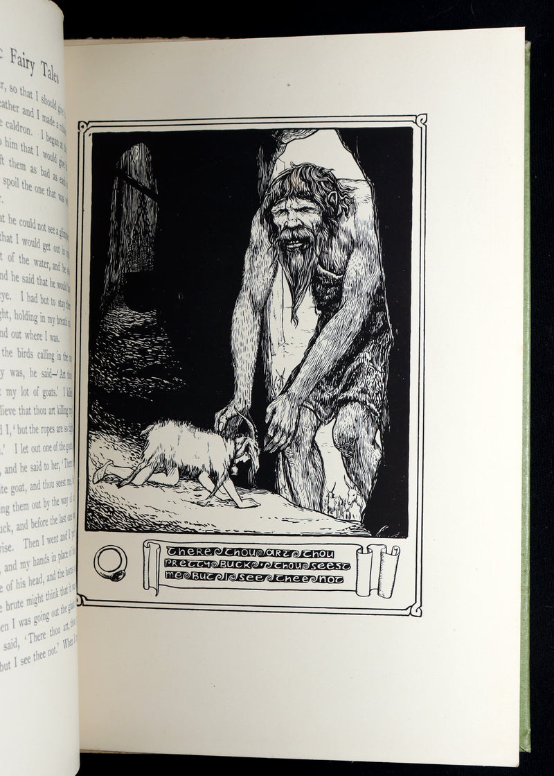 1892 Rare First Edition- Celtic Fairy Tales by J Jacobs Illustrated by JD Batten