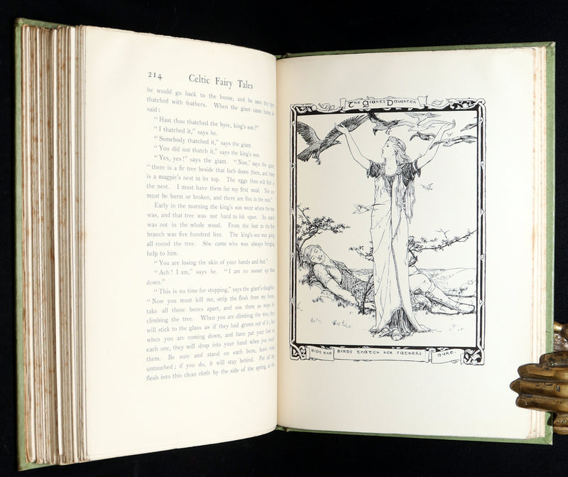 1892 Rare First Edition- Celtic Fairy Tales by J Jacobs Illustrated by JD Batten