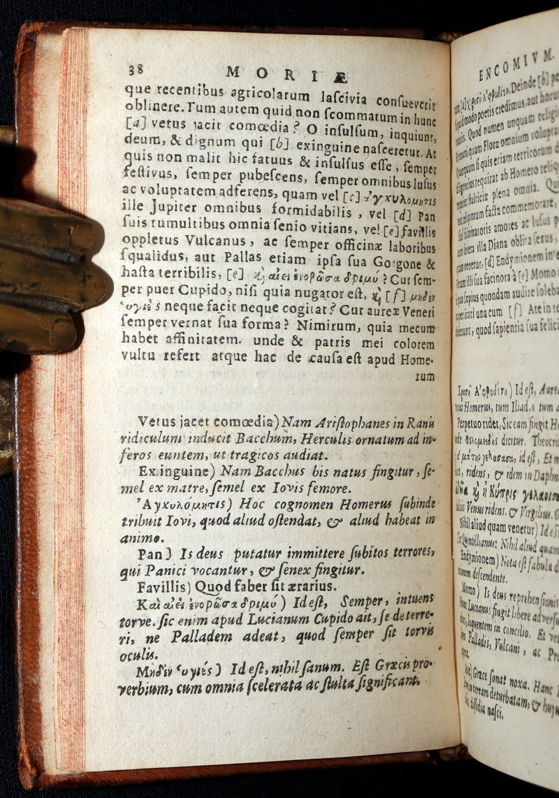 1663 Rare Book - Erasmus of Rotterdam’s Moriae Encomium (In Praise of Folly)