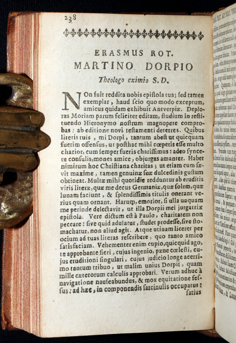 1663 Rare Book - Erasmus of Rotterdam’s Moriae Encomium (In Praise of Folly)