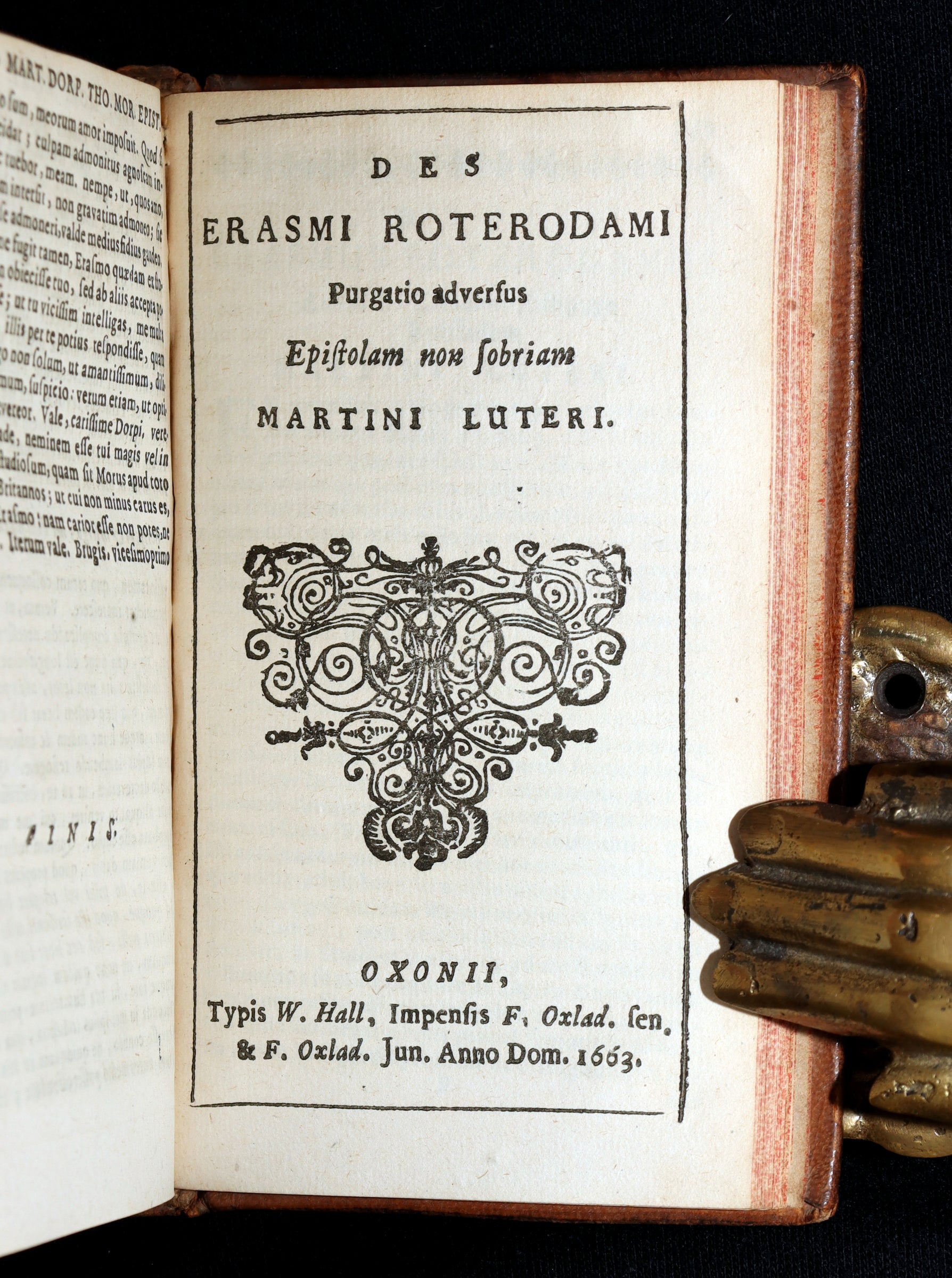 1663 Rare Book - Erasmus of Rotterdam’s Moriae Encomium (In Praise of ...