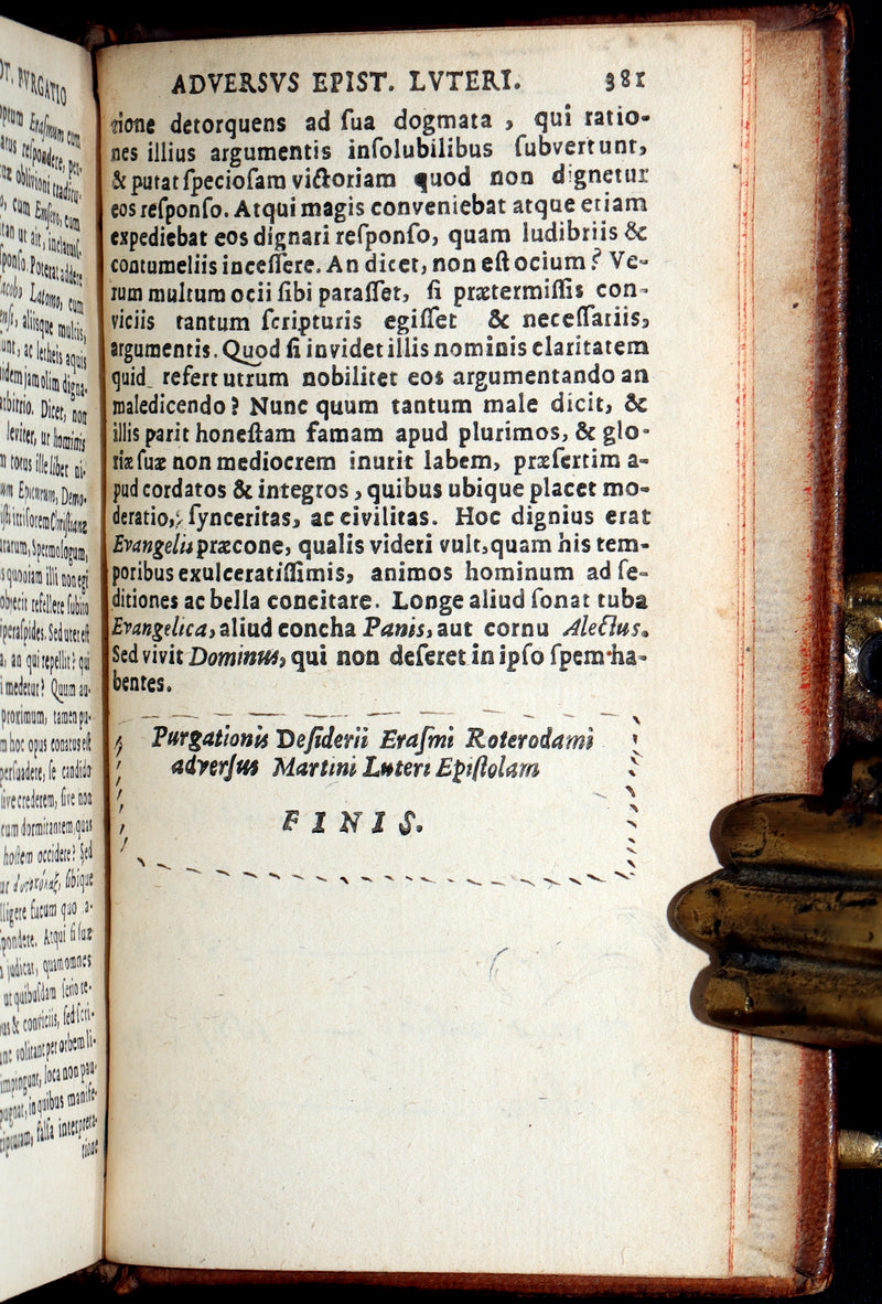 1663 Rare Book - Erasmus of Rotterdam’s Moriae Encomium (In Praise of Folly)