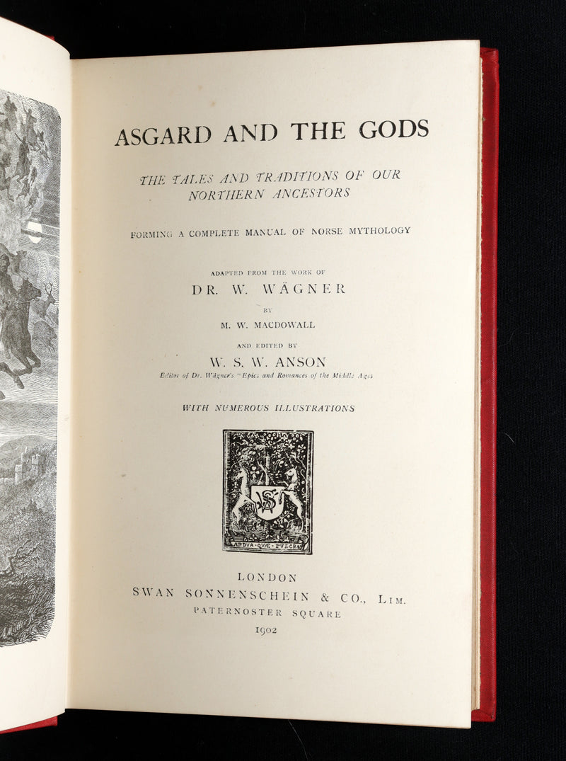 1902 Rare Book - Asgard and the Gods, Norse Mythology Illustrated