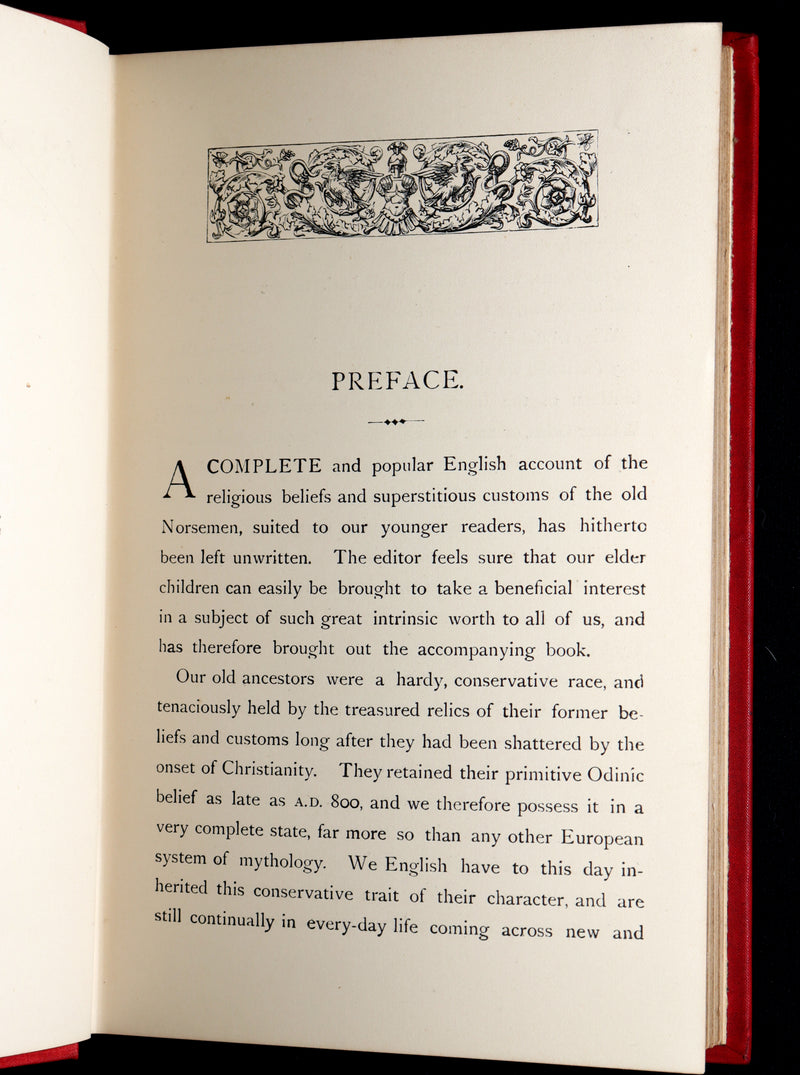 1902 Rare Book - Asgard and the Gods, Norse Mythology Illustrated