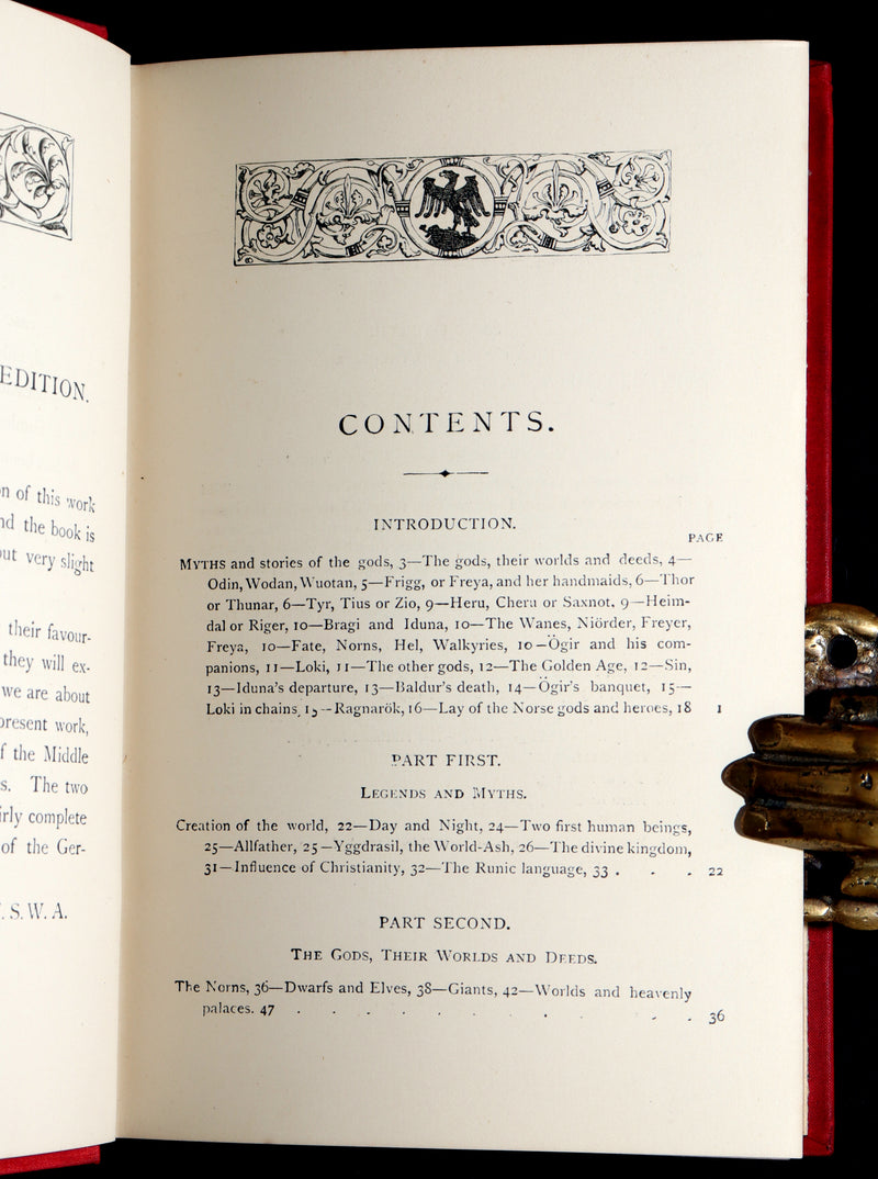 1902 Rare Book - Asgard and the Gods, Norse Mythology Illustrated