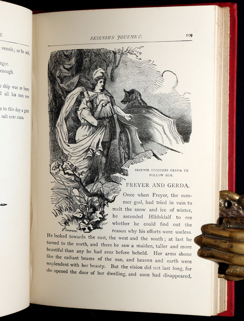 1902 Rare Book - Asgard and the Gods, Norse Mythology Illustrated