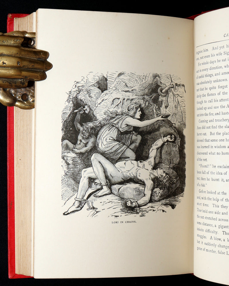 1902 Rare Book - Asgard and the Gods, Norse Mythology Illustrated