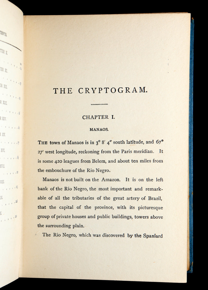 1920 Illustrated Author’s Copyright Edition - The Cryptogram by Jules Verne