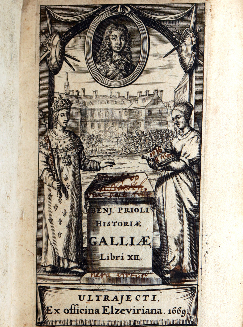 1669 Rare Book –Benjamin Priolo’s Celebrated History of France Historiae Galliae
